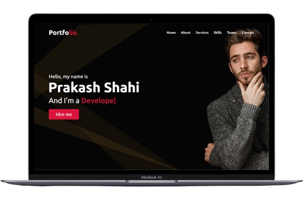 Portfolio website for portfolio